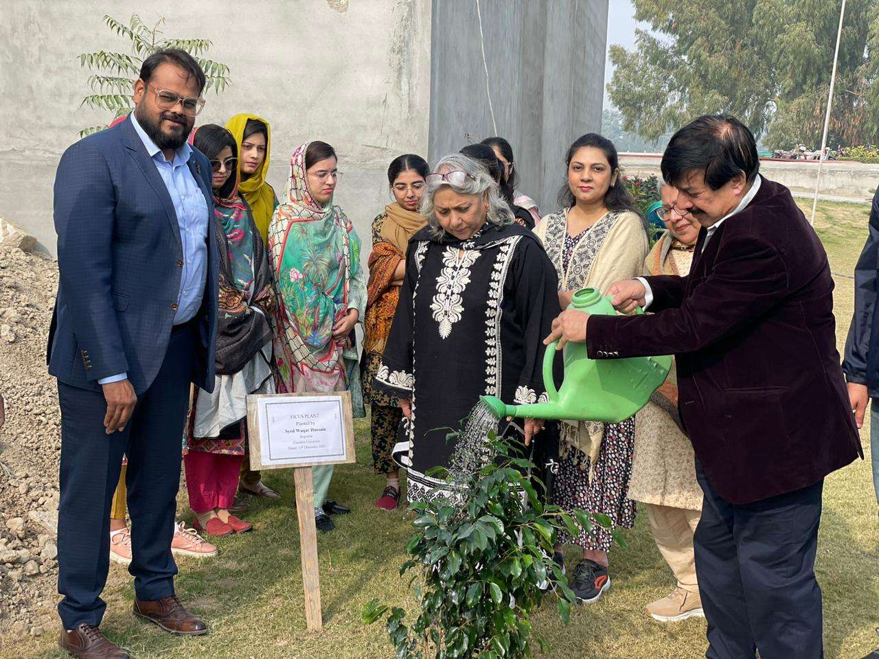 Visit And Plantation By Registrar Sahab At Sukkur